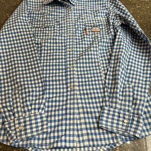 Rasco Women's Cool Girl Flame Resistant Work Shirt Size XL Welding Arc Button